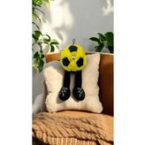 CuddleJoy Sarı Lacivert Sevimli Top Pelüş Oyuncak 35cm