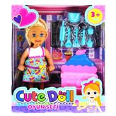 Cute Doll Mini Bebek Mutfak Oyun Seti