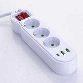 Cvs Dn 9276 5'li USB ve Type-C Girişli Uzatma Kablosu