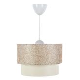 D-Light Melon Kırçıllı Beyaz Avize