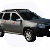 Dacia Duster 2010-2017 4 Parça Paslanmaz Çelik Cam Çıtası