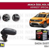 DACIA DUSTER 2018- ARACA ÖZEL KOL DAYAMA SİYAH