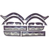 Dacia Duster Uyumlu 2010 2017 Kapi Kaplama Dodik Seti - Duster Dodik 12 Parca Set