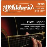 D'addario EFT15 Akustik Gitar Teli