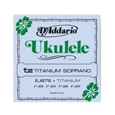 D'addario EJ87S Soprano Ukulele Tel Seti