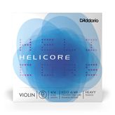 D'Addario H313-4/4H Helicore Keman Tek Tel 'D' Titanyum Örgülü 4/4 Ağır