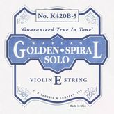 Daddario K420b5 Keman Tek Teli, Kaplan, Golden Spiral Solo, E-(Mi), Heavy