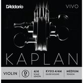 Daddario Kv313 Keman Tek Tel, Kaplan Vivo, 4/4, D-(Re), Medium