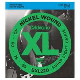 D'Addario Nickel Wound Super Light Set Bas Gitar Teli (40-95)