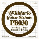 Daddario PB030 Akustik Gitar Tek Teli - 30 Numara