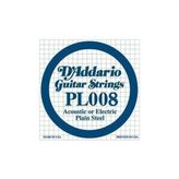 D'addario PL008 Plain Steel Elektro Tek Tel