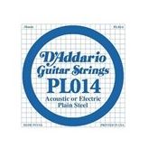 D'addario PL014 Plain Steel Si Elektro Tek Tel