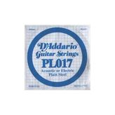 D'addario PL017 Plain Steel 017 Elektro Tek Tel