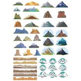 Dağ Sticker Set-1 19 Parça Telefon, Tablet, Defter, Laptop Sticker