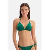Dagi Zümrüt Yeşil Üçgen Bikini Üst