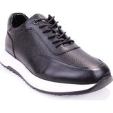 Dagoster DMA08-1064 Ortopedik Bağcıklı Siyah Hakiki Deri Erkek Günlük Ayakkabı
