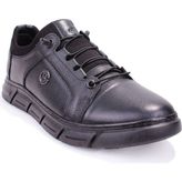 Dagoster DMA08-610 Ortopedik Slip On Siyah Hakiki Deri Erkek Günlük Ayakkabı