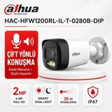 Dahua HAC-HFW1200RL-IL-T-0280B-DIP 2MP Mikrofonlu Gece Görüşlü Analog Dış Mekan Kamerası
