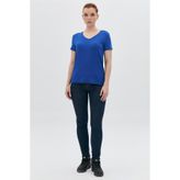 DAIDO Kadın Basic Viskon V Yaka T-shirt