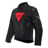 Daınese Cek Super Sprınt D-Dry Jacket Black Black Red Lava 52