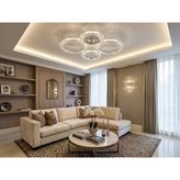 Daire 2+2'Li Ledli Krom Salon Mutfak Avize