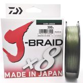 Daiwa J-Braid X8 Dark Green 300 m Misina