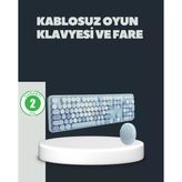 Daktilo Stilli Klavye Mouse Seti – Sessiz Ve Şık
