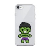 Dali Design İphone 6S Uyumlu Şeffaf Kılıf Chibi Hulk 3 Tasarımlı