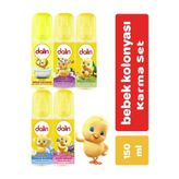 Dalin Karma 150 ml 5 Adet Bebek Kolonyası Seti