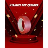 Dalpak Ambalaj 12 mm Kırmızı Polyester Çember ( Şerit ) - 1 Adet