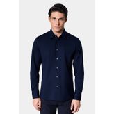 Damat Slim Fit Lacivert Örme Gömlek