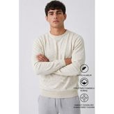 Damga Erkek Basic Uzun Bol Krem Triko Kazak - 2XL