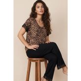 Dantel Detaylı Viskon Örme Pijama Takım26119117