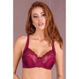 dantelli Toparlayıcı Sütyen - 80B - Vişne