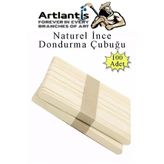 Dar Dil Çubuğu 100 Adet Ahşap Dondurma Çubuğu Naturel Maket Hobi Okul Proje Tasarım