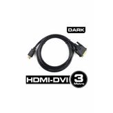 DARK DK-CB-DVIXHDMIL300 3 METRE DVI - HDMI ÇİFT YÖNLÜ GÖRÜNTÜ KABLOSU