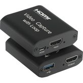 Dark HDMI 4K Çift Çıkışlı, 1xHDMI Giriş, 1xHDMI + 1x USB Çıkış, Video/Ses Yakalama, Mikrofon, Canlı Yayın, Tak Çalıştır Video Kayıt Cihazı (DK-HD-CAP4K30)