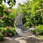 Datça Tekli Rattan Bahçe Balkon Salıncağı Cappuccino - Genel