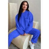 DAXİS Sportwear Company KADIN Baskılı Kapüşonlu Eşofman Takımı