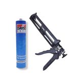 DAYSON Silikon+Silikon Tabancası Silikon Pu Mastik Siyah Extra 1 Adet Siyah Silikon