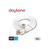 Daytona A4964 Gigabit Cat7 Flat Ethernet Rj45 Modem 10Gbps 600Mhz Internet Kablosu (15 Metre)