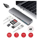 Daytona FC03 Macbook Uyumlu 7 in 2 Type-C HD 4K Card Reader & Hub