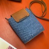 Debbag Art Çelen Çanta - Mavi - Camel