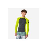 Decathlon Çocuk Slim Fit Uzun Kollu UV Korumalı Tişört - Yeşil/Gri - 500