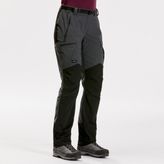 Decathlon Forclaz Kadın Outdoor Trekking Pantolonu - Gri - MT500 - Standart - Gri - Siyah