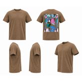 Decathlon Kadın Bej/Desenli Tişört - Limited Edition