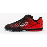 Decathlon Kipsta Çocuk Futsal Ayakkabısı Siyah/Kırmızı Sentetik Malzeme Halı Saha Ayakkabısı - Siyah - Kırmızı