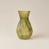 Deco Dalga Vazo - Yeşil - 25X15 Cm