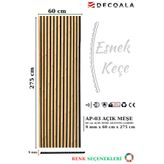 DECOALA Mdf Ahşap Akustik Duvar Paneli 60x275 Cm - Açık Meşe