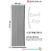 DECOALA Mdf Ahşap Akustik Duvar Paneli 60x275 Cm - Beyaz